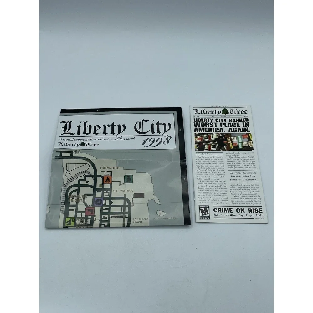 Grand Theft Auto: Liberty City Stories Sony PSP 2005 Complete w/Map & Manual